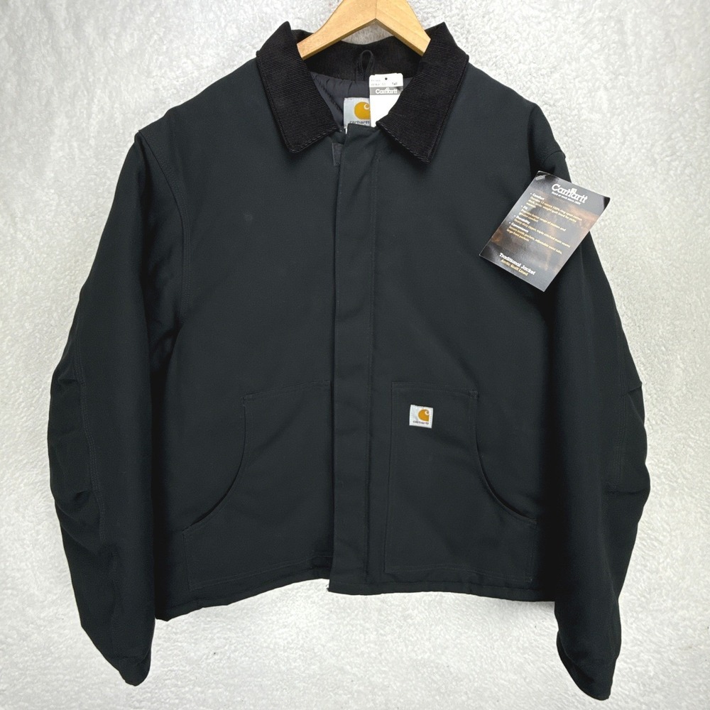 Carhartt Sandstone Jacket Arctic Quilt Lined Mens 50 Tall 2XLT J02 BLK NWT NOS